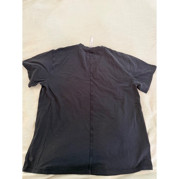 Lululemon All Yours Tee Black Short Sleeve Relaxed Fit Women's - Picture 5 of 8